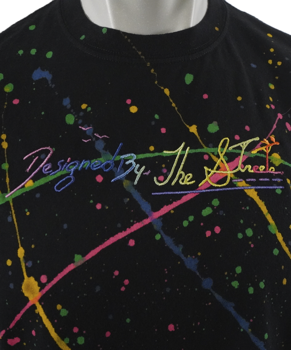 Signature Paint splash T-shirt Blk